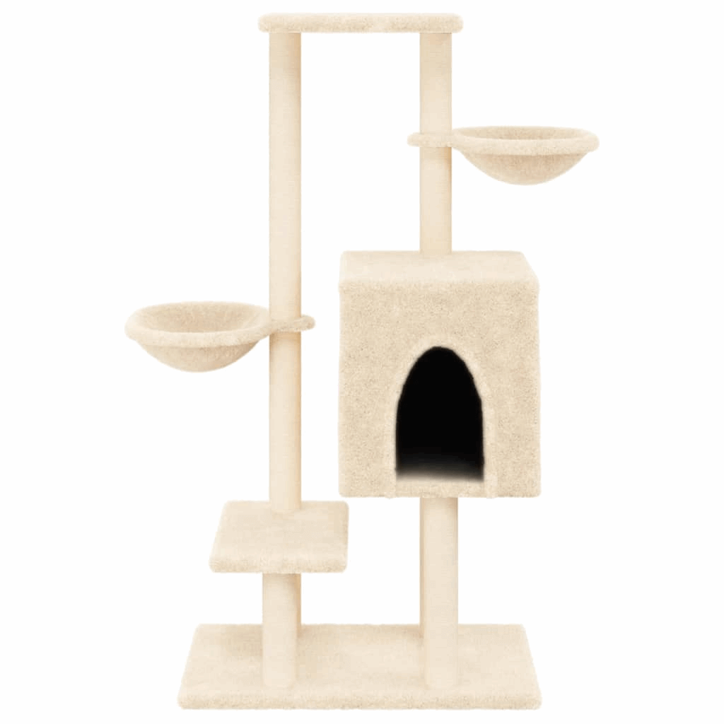 vidaXL Cat Tree: Multi-Level with Sisal Posts Keep cats entertained with vidaXL's Cat Tree, featuring sisal posts, a house, baskets & platforms for endless fun. Perfect for all feline friends.