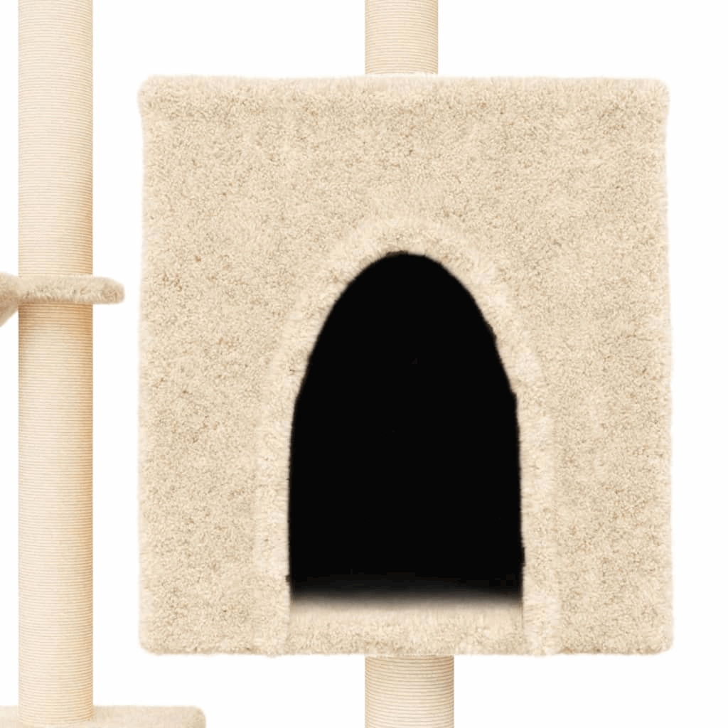 vidaXL Cat Tree: Multi-Level with Sisal Posts Keep cats entertained with vidaXL's Cat Tree, featuring sisal posts, a house, baskets & platforms for endless fun. Perfect for all feline friends.