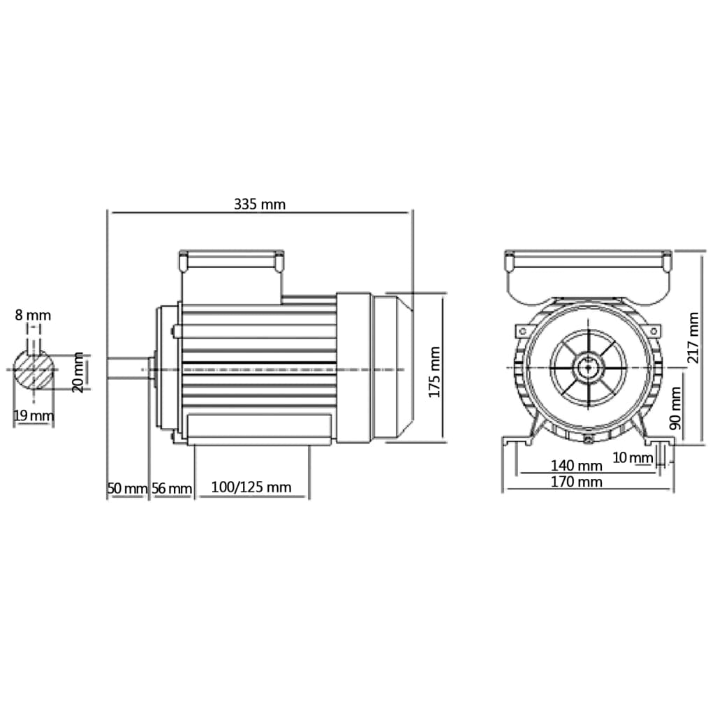 1.5kW 2HP Electric Motor - Aluminium 2800 RPM Explore the versatile 1.5kW/2HP Single Phase Electric Motor in aluminium, ideal for industrial and commercial use. Durable and efficient performance guaranteed.