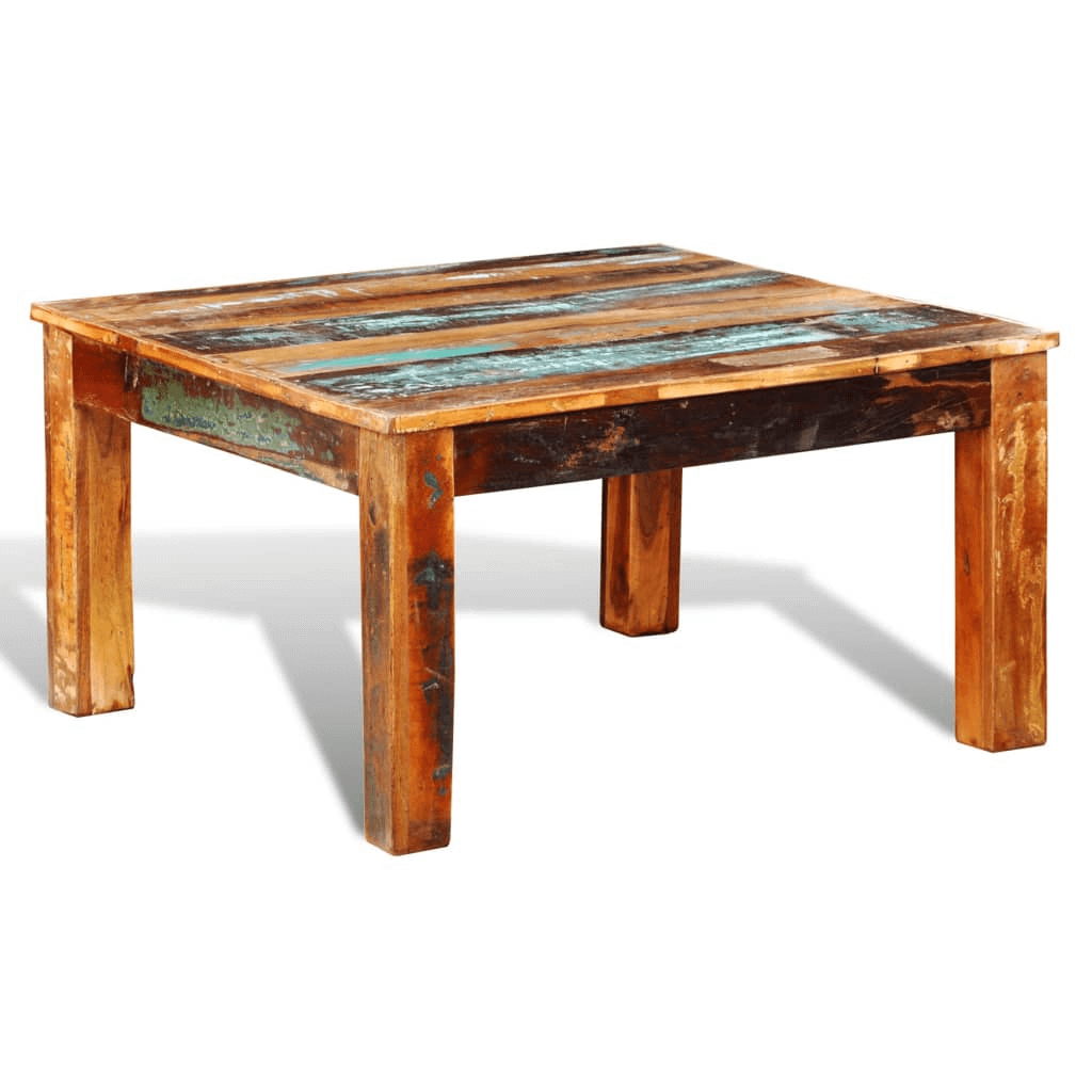 Unique Reclaimed Wood Coffee Table - Antique Style, Elevate your home with our handmade, antique-style reclaimed wood coffee table. Sustainable, unique design for a timeless appeal.