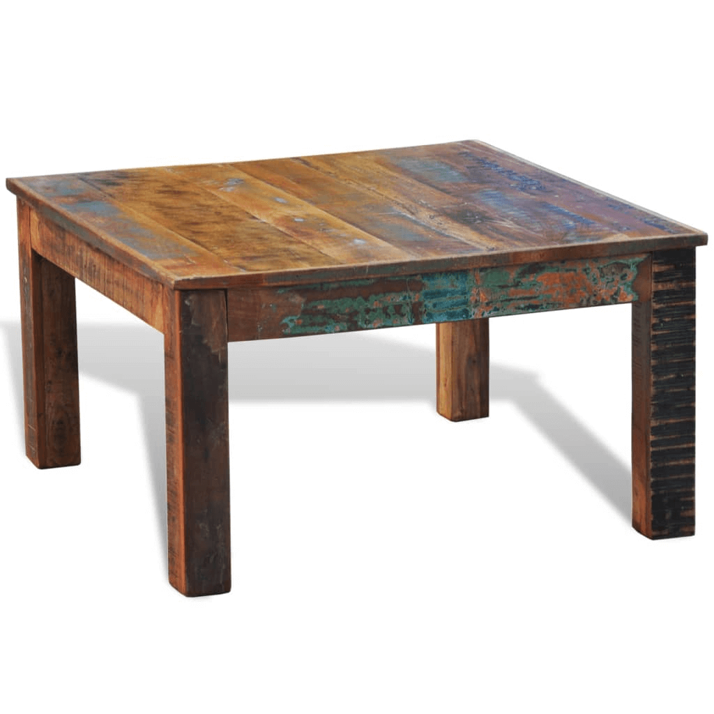 Unique Reclaimed Wood Coffee Table - Antique Style, Elevate your home with our handmade, antique-style reclaimed wood coffee table. Sustainable, unique design for a timeless appeal.