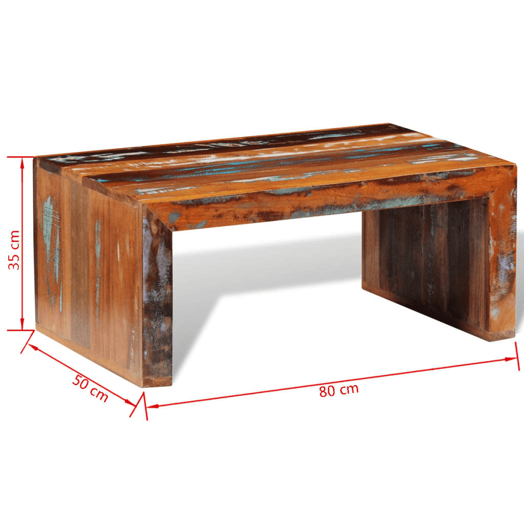 Vintage Reclaimed Wood Coffee Table | Handmade, Add vintage flair to your home with our handmade reclaimed wood coffee table. Perfect centerpiece with a unique, retro style.