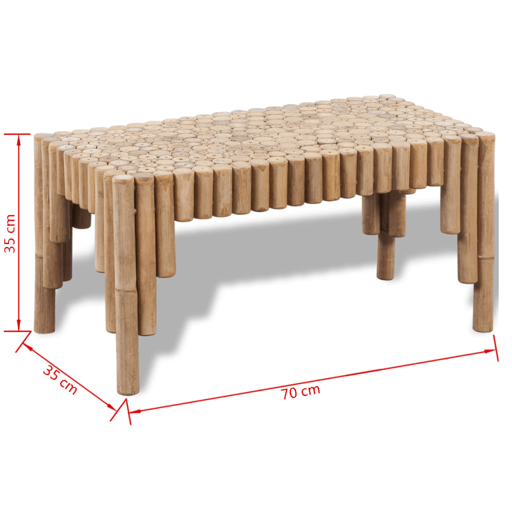 Bamboo Coffee Table | Tropical Living Room Decor, Elevate your living space with our vidaXL Bamboo Coffee Table. Designed for durability and charm, it's perfect to add a tropical flair to your home.