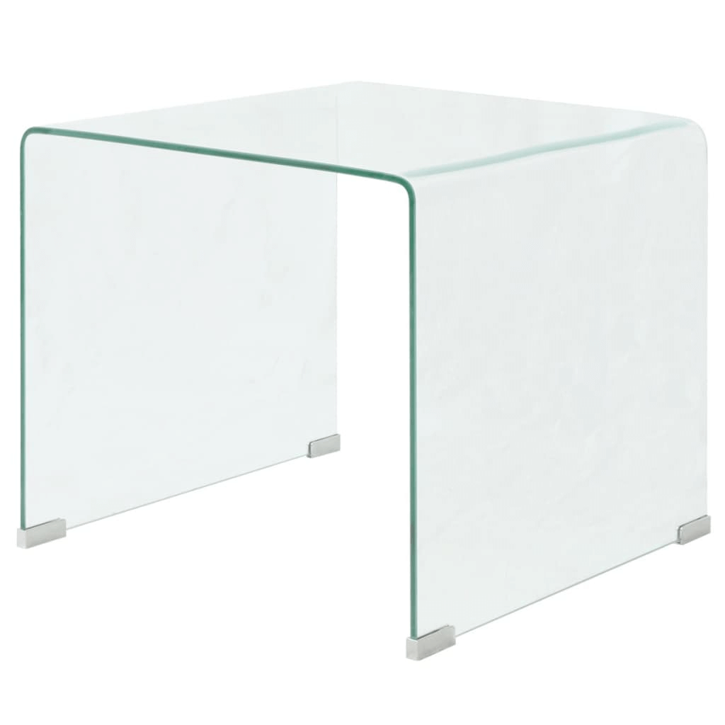 Clear Tempered Glass Coffee Table - Modern Design, Add a chic touch to your small space with our Clear Tempered Glass Coffee Table. Perfect for living rooms or bedrooms. High-quality and versatile.