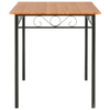 Industrial Style Dining Table - Durable & Easy Care, Upgrade with vidaXL's Industrial Dining Table in Brown. High-quality MDF & steel, elegant, easy-clean surface. Perfect for modern dining areas.