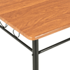 Industrial Style Dining Table - Durable & Easy Care, Upgrade with vidaXL's Industrial Dining Table in Brown. High-quality MDF & steel, elegant, easy-clean surface. Perfect for modern dining areas.