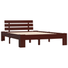 Dark Brown Solid Pine Wood Bed Frame 120x200 cm, Upgrade your bedroom with this 120x200 cm dark brown solid pine wood bed frame. Elegant, durable, and sturdy construction ensures timeless style and comfort.