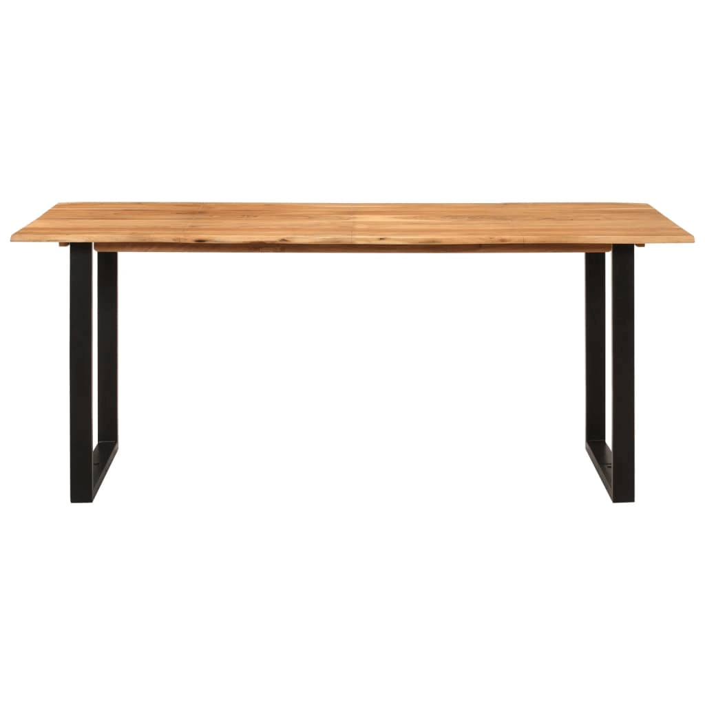 Dining Table 180x90x76 cm Solid Acacia Wood - Rustic Style Enhance Your Dining Experience with the vidaXL Dining Table Add a distinctive touch to your kitchen or dining room with this vidaXL Dining Table.