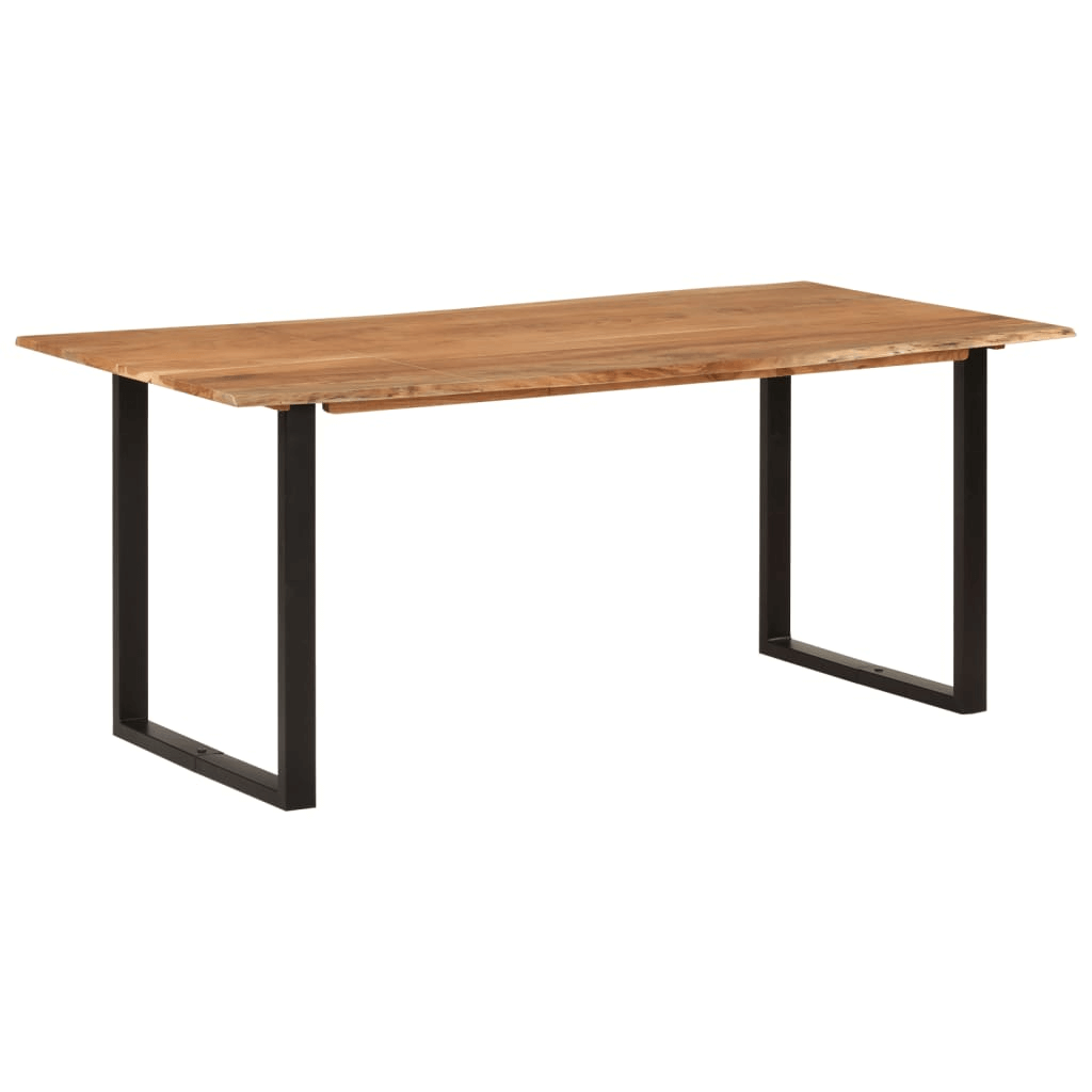 Dining Table 180x90x76 cm Solid Acacia Wood - Rustic Style Enhance Your Dining Experience with the vidaXL Dining Table Add a distinctive touch to your kitchen or dining room with this vidaXL Dining Table.