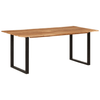 Dining Table 180x90x76 cm Solid Acacia Wood - Rustic Style Enhance Your Dining Experience with the vidaXL Dining Table Add a distinctive touch to your kitchen or dining room with this vidaXL Dining Table.