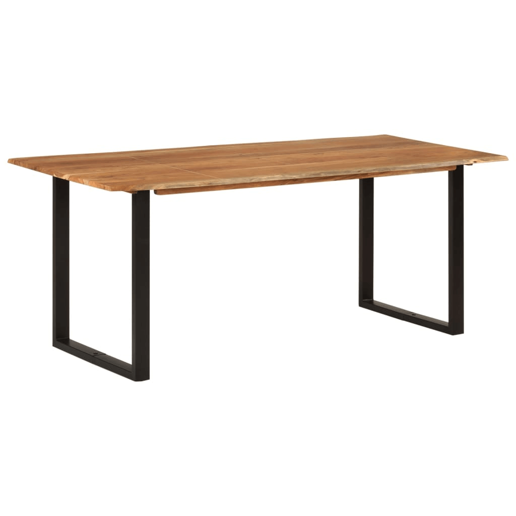 Dining Table 180x90x76 cm Solid Acacia Wood - Rustic Style Enhance Your Dining Experience with the vidaXL Dining Table Add a distinctive touch to your kitchen or dining room with this vidaXL Dining Table.