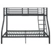 Black Metal Bunk Bed Frame 140x200/90x200 cm Durable & safe black metal bunk bed frame, perfect for space-saving. Easy assembly with guardrails & ladder. Ideal for daily use.