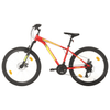 Red 27.5" Mountain Bike 21-Speed 38cm - vidaXL, Conquer rough terrains with the vidaXL 27.5" Mountain Bike. Features include smooth ride, reliable 21-speed, and durable frame for confidence.