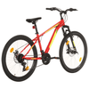 Red 27.5" Mountain Bike 21-Speed 38cm - vidaXL, Conquer rough terrains with the vidaXL 27.5" Mountain Bike. Features include smooth ride, reliable 21-speed, and durable frame for confidence.