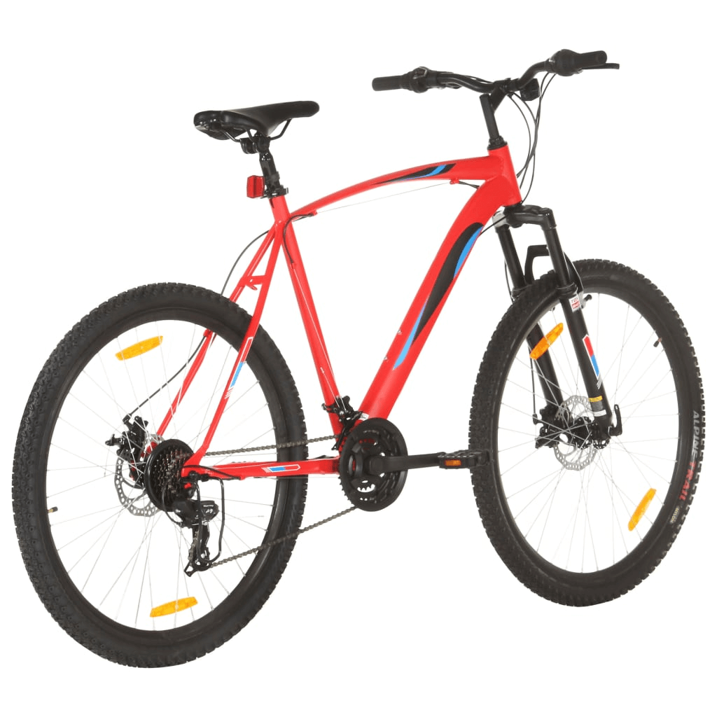 Mountain Bike 21 Speed 29 inch Wheel 53 cm Frame Red, Ride With Confidence on Any Terrain Hit your favorite trail with the vidaXL Mountain Bike. This high-performance mountain bike is built to conquer rough terrain