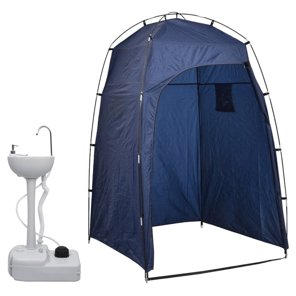 Portable Camping Handwash Stand | vidaXL, Discover the vidaXL Portable Camping Handwash Stand with Tent. Ideal for outdoor adventures, ensuring hygiene & privacy. Compact & convenient design.