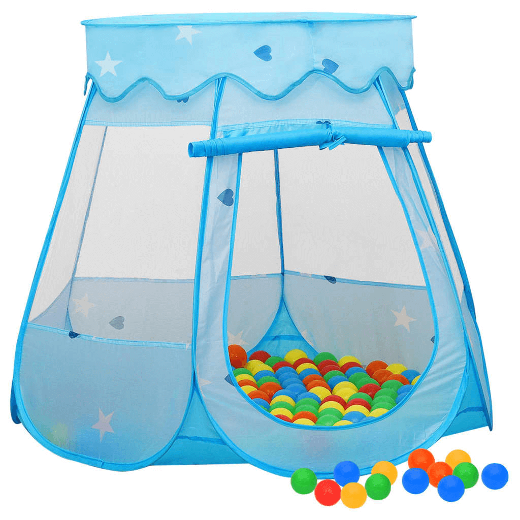 Blue Children Play Tent with 250 Balls - Fun & Durable, Spark imagination with the vidaXL Children Play Tent. Durable polyester ensures long-lasting use. Includes 250 colorful balls. Perfect for endless fun!