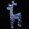 Stunning LED Reindeer Christmas Decorations - Set of 2, Illuminate your home or garden this Christmas with LED-lit, weather-resistant reindeer decorations. Durable acrylic ensures longevity. Perfect festive touch!