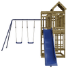 Fun & Durable Outdoor Playset with Slide & Swings, Transform your backyard with a vidaXL Outdoor Playset. Made from impregnated pinewood, it’s durable, safe, and perfect for hours of fun!