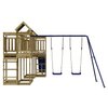 Fun & Durable Outdoor Playset with Slide & Swings, Transform your backyard with a vidaXL Outdoor Playset. Made from impregnated pinewood, it’s durable, safe, and perfect for hours of fun!