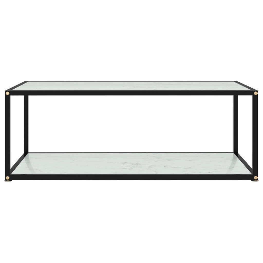 Stylish vidaXL Coffee Table in White - Modern & Durable, Elevate your decor with the vidaXL Coffee Table in White. Featuring a modern 2-layer design and tempered glass, it's elegant and functional.