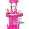 Pink Kids Playroom Toy Kitchen with Lights & Sound, Pink Kids Playroom Toy Kitchen featuring realistic lights and sound. Durable, easy to assemble, and perfect for hours of imaginative play.