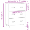 White Chest of Drawers - Stylish & Durable Storage, Elevate your home with our vidaXL White Chest of Drawers. Offering ample storage, durability, and easy cleaning for any living space. Shop now!