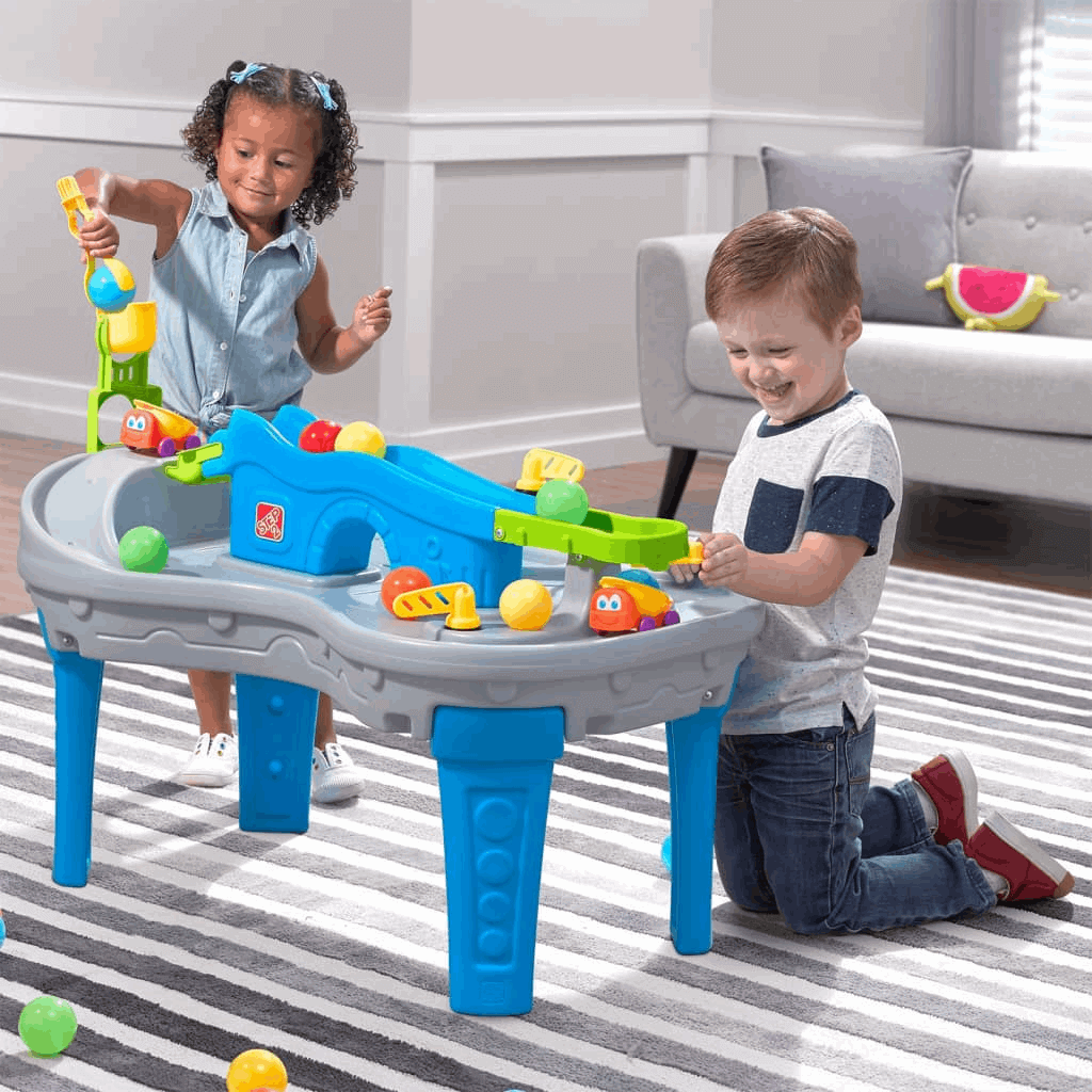 Step2 Play Table Ball Buddies Truckin and Rollin - Indoor Ball Adventure for Kids