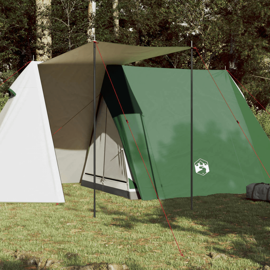 3-Person Green Waterproof Camping Tent, Stay dry and comfy with our 3-person waterproof tent, ideal for your outdoor adventures. Ultimate protection with a modern design.