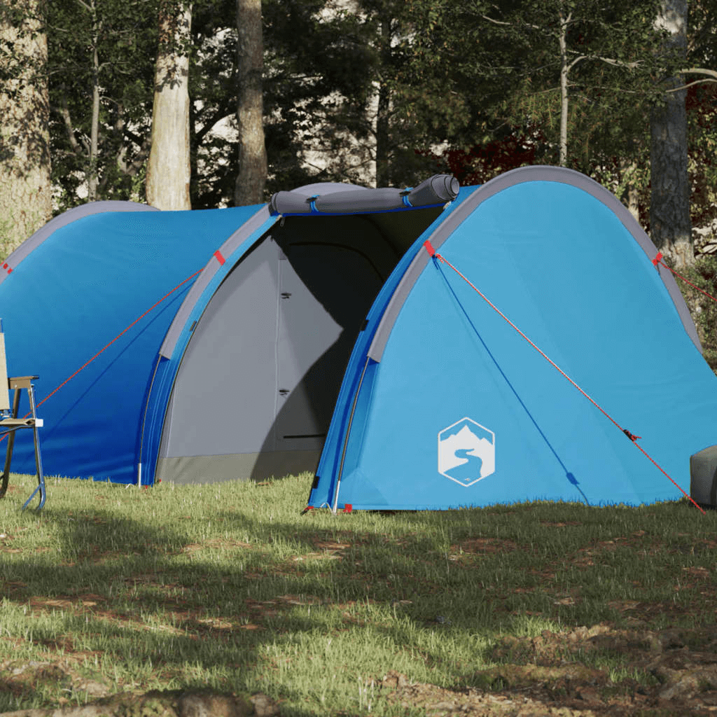 4-Person Blue Waterproof Camping Tunnel Tent, Stay comfortable and dry on your outdoor adventures with the 4-Person Blue Waterproof Camping Tunnel Tent. Perfect for all weather conditions.