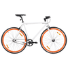 Fixed Gear Bike White and Orange 700c 51 cm - Lightweight Ride in Style with the vidaXL Fixed Gear Bike Experience the perfect blend of style, functionality, and performance with the vidaXL Fixed Gear Bike.