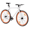 Fixed Gear Bike White and Orange 700c 51 cm - Lightweight Ride in Style with the vidaXL Fixed Gear Bike Experience the perfect blend of style, functionality, and performance with the vidaXL Fixed Gear Bike.