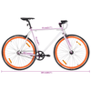 Fixed Gear Bike White and Orange 700c 51 cm - Lightweight Ride in Style with the vidaXL Fixed Gear Bike Experience the perfect blend of style, functionality, and performance with the vidaXL Fixed Gear Bike.