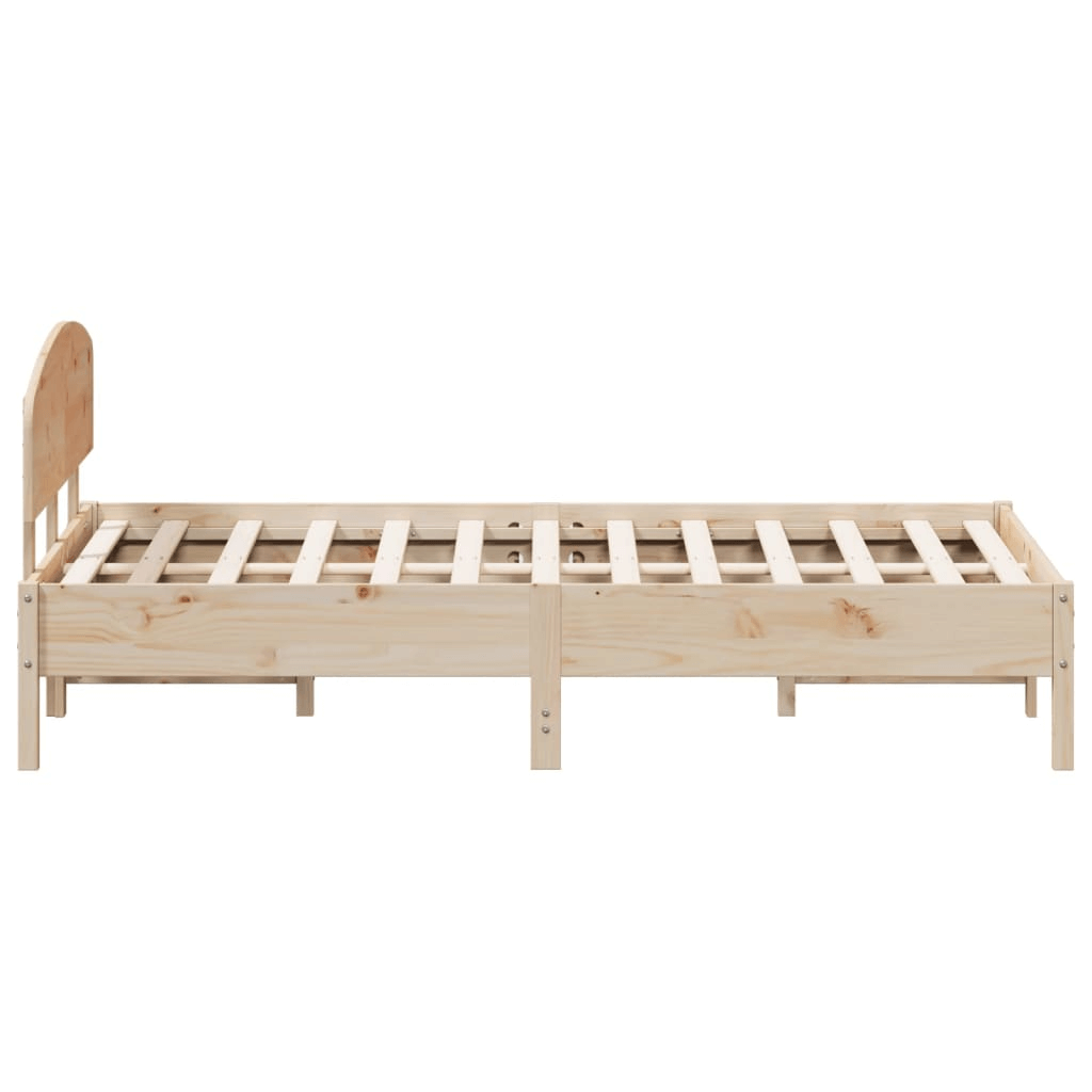 King Size Solid Pine Wood Bed Frame | vidaXL Upgrade to rustic charm with vidaXL's durable king-size bed frame & headboard. Solid pine for a cozy, stylish sleep retreat.