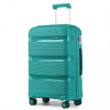 Kono 24" Hard Shell PP Suitcase - Blue/Green Collection, Discover the Kono 24" bright hard shell PP suitcase in classic blue and green. Durable, lightweight, and secure luggage for your travels.