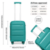 Kono 20 Inch Hard Shell Carry-On Suitcase - Blue/Green, Travel in style with the Kono 20 Inch Carry-On Suitcase. Durable PP shell, vibrant blue/green color, and cabin size. Perfect for all travel needs.