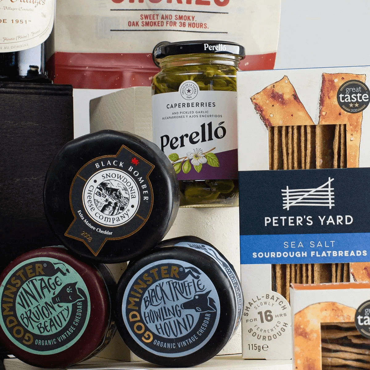 Luxurious Father's Day Gourmet Hamper, Delight Dad with our elegant Gourmet Red Wine, Cheese, and Charcuterie Hamper—an exquisite Father's Day gift!