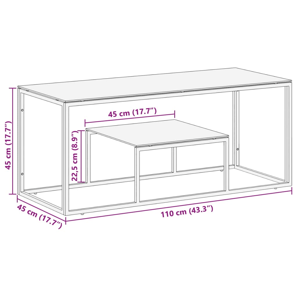 Modern Silver Coffee Table - Stainless Steel & Glass, Elevate your living room with this stylish silver coffee table featuring a tempered glass top and stainless steel frame. Perfect for decor and functionality.