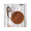 Vintage Round Leather Handbag - Classic Style Discover elegance with our Round Leather Handbag. Perfectly aged, offering ample storage and unisex design for any occasion.