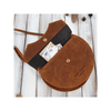 Vintage Round Leather Handbag - Classic Style Discover elegance with our Round Leather Handbag. Perfectly aged, offering ample storage and unisex design for any occasion.