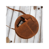 Vintage Round Leather Handbag - Classic Style Discover elegance with our Round Leather Handbag. Perfectly aged, offering ample storage and unisex design for any occasion.