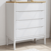 FLORO White Pine Chest of Drawers - Elegant & Sturdy, Elevate your decor with the FLORO solid pine chest of drawers. Timeless design, durable build, and ample storage for a tidy home.