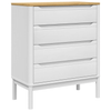 FLORO White Pine Chest of Drawers - Elegant & Sturdy, Elevate your decor with the FLORO solid pine chest of drawers. Timeless design, durable build, and ample storage for a tidy home.