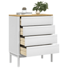 FLORO White Pine Chest of Drawers - Elegant & Sturdy, Elevate your decor with the FLORO solid pine chest of drawers. Timeless design, durable build, and ample storage for a tidy home.