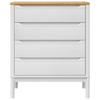 FLORO White Pine Chest of Drawers - Elegant & Sturdy, Elevate your decor with the FLORO solid pine chest of drawers. Timeless design, durable build, and ample storage for a tidy home.