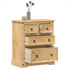 Chest of Drawers Corona - Solid Wood Pine - 80x43x91 cm, Add Style and Functionality to Your Home with the vidaXL Chest of Drawers Corona Enhance the charm of your home decor with the timeless design.