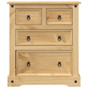 Chest of Drawers Corona - Solid Wood Pine - 80x43x91 cm, Add Style and Functionality to Your Home with the vidaXL Chest of Drawers Corona Enhance the charm of your home decor with the timeless design.