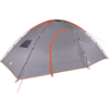 8-Person Waterproof Camping Tent, Discover the roomy 8-person tent in grey & orange. Waterproof and spacious, perfect for keeping dry and comfortable on your outdoor adventures.