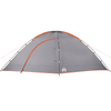 8-Person Waterproof Camping Tent, Discover the roomy 8-person tent in grey & orange. Waterproof and spacious, perfect for keeping dry and comfortable on your outdoor adventures.