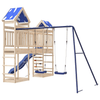 Outdoor Playset Solid Wood Pine – Ultimate Backyard Fun, Durable solid pine wood outdoor playset featuring multi-activity options for kids' backyard adventure. Built to last for endless interactive play.